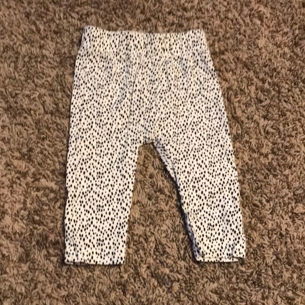 Animal print pants for a little girl